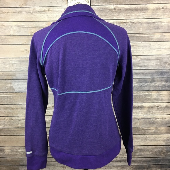 Columbia Purple Teal Trim Lightweight Zip Jacket M - Picture 5 of 8